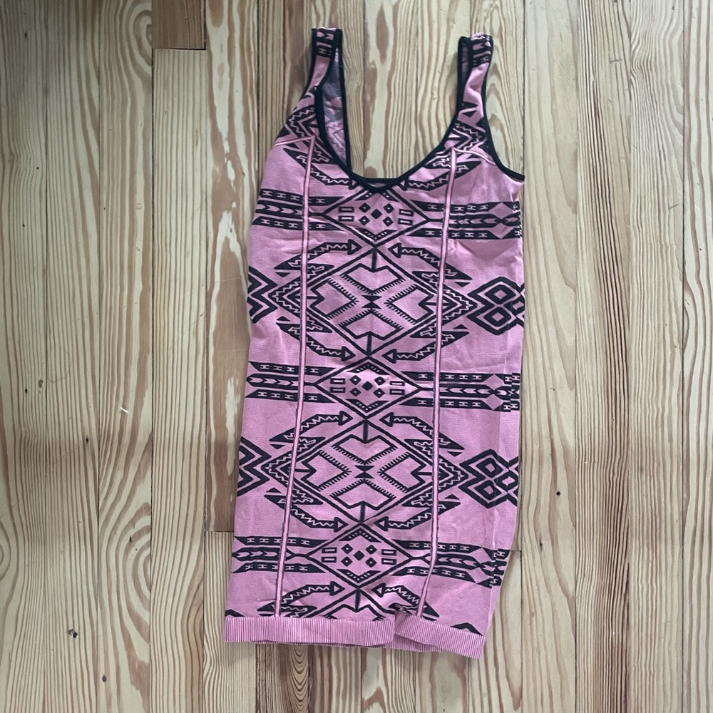 Intimately Free People Stretch Bodycon Slip Dress Cutout Back Size M/L